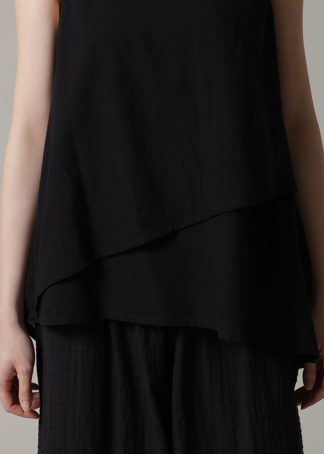 Asymme Layered Tanktop 200s Khadi
