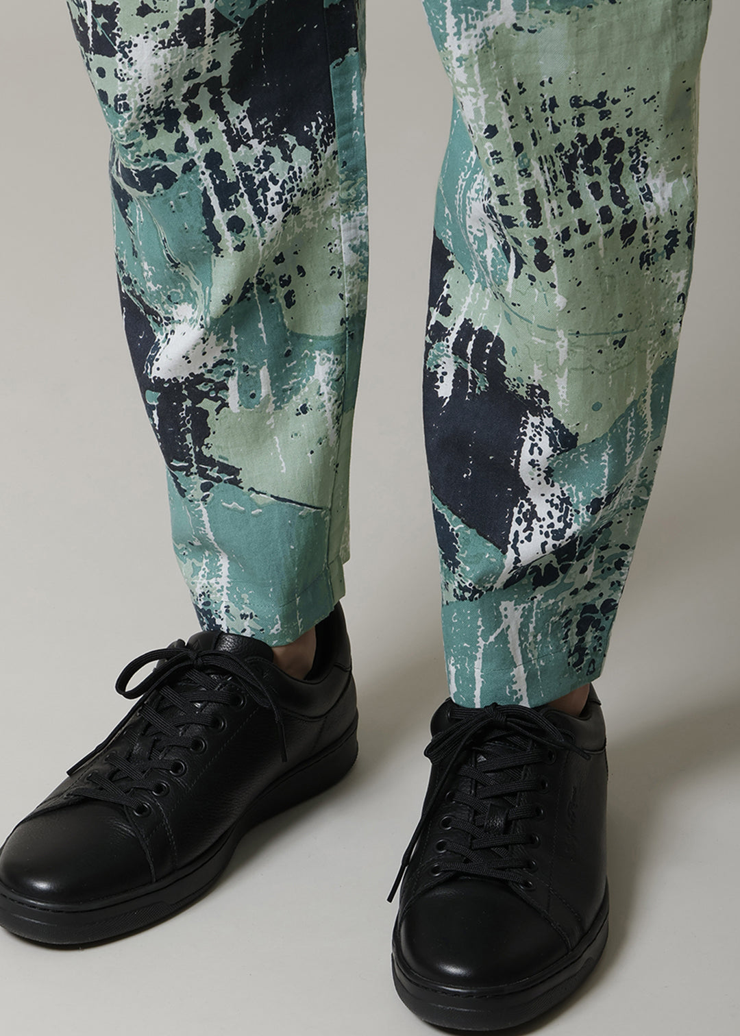 Kaname Simple Pants Printed Khadi
