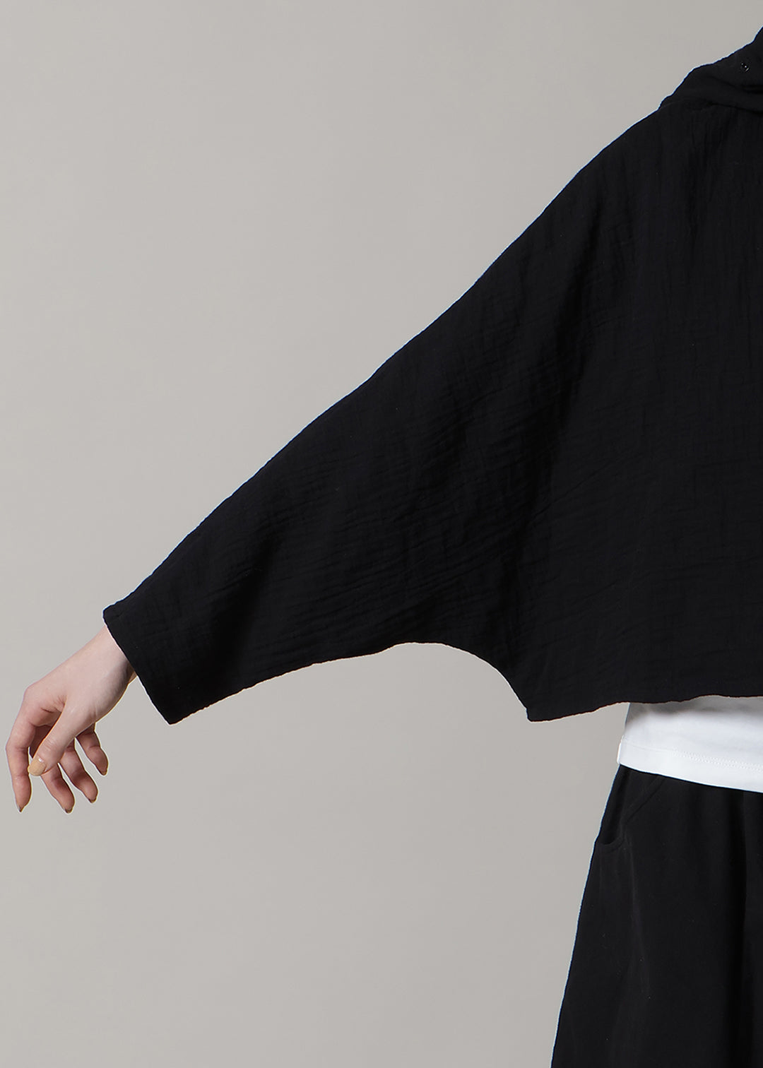 Sculpted Multiway Cape Cotton Gauze
