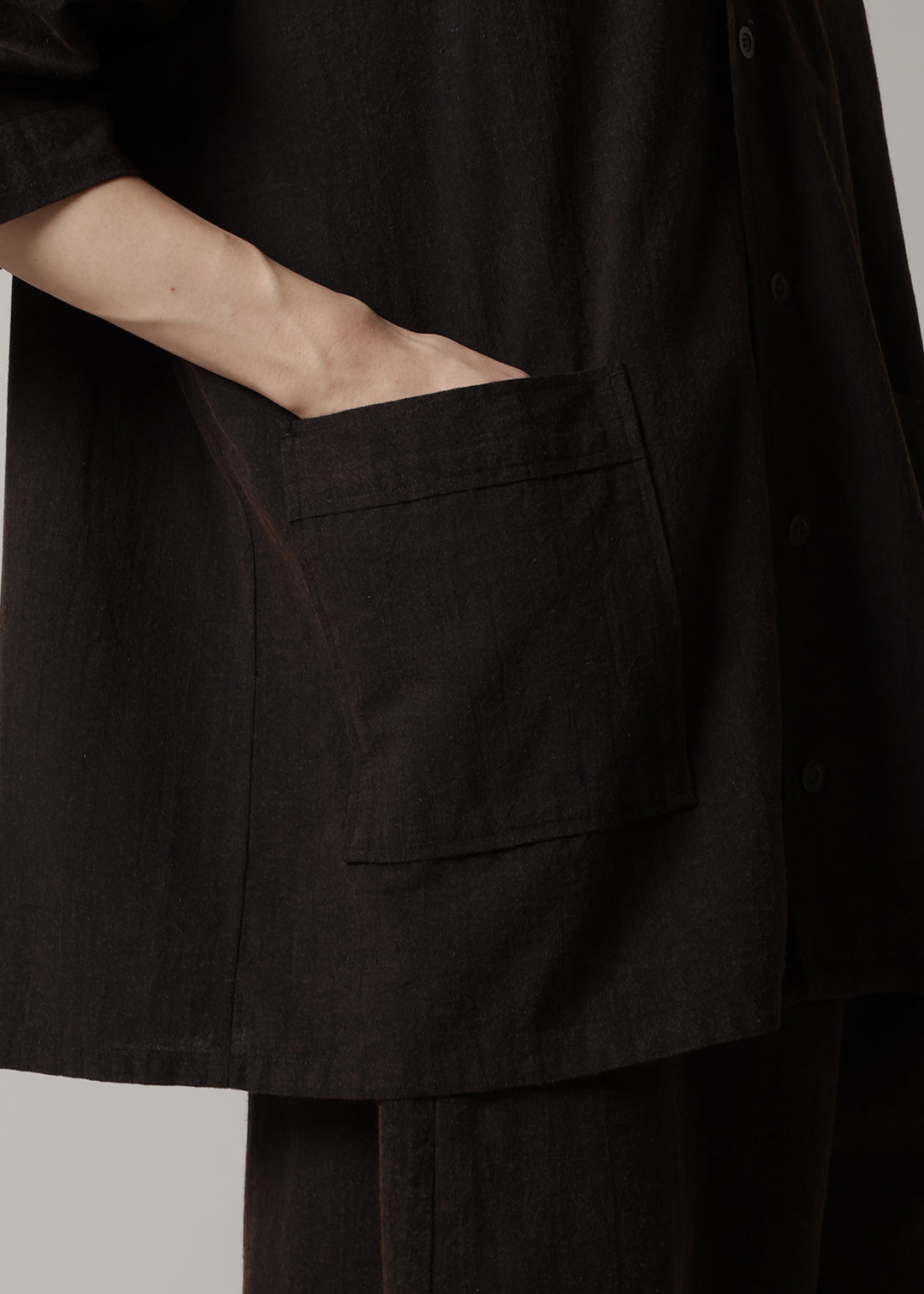 Kaname Open Collar SH Washed 56s