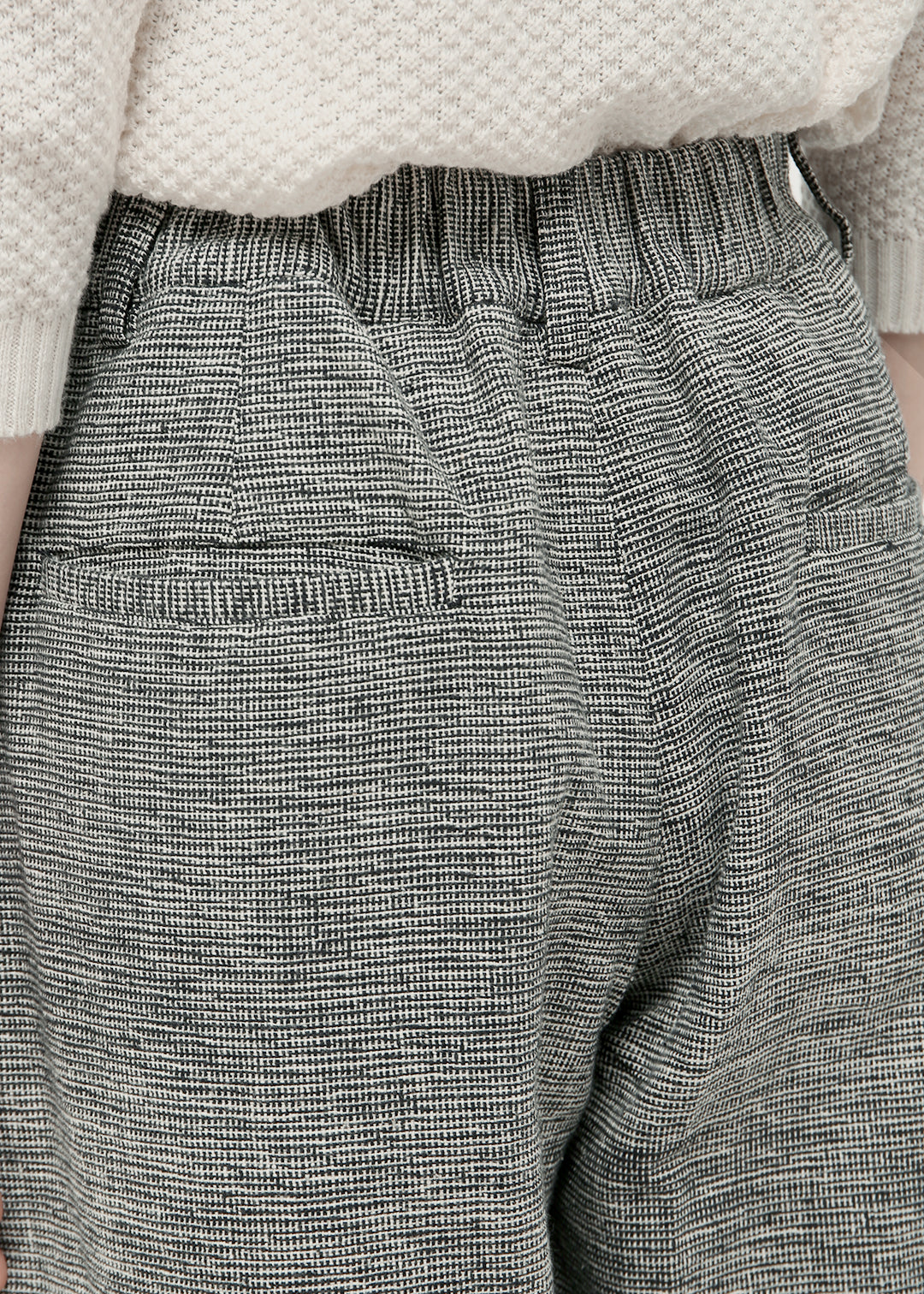 Oxford Khadi Wide Cropped Pants