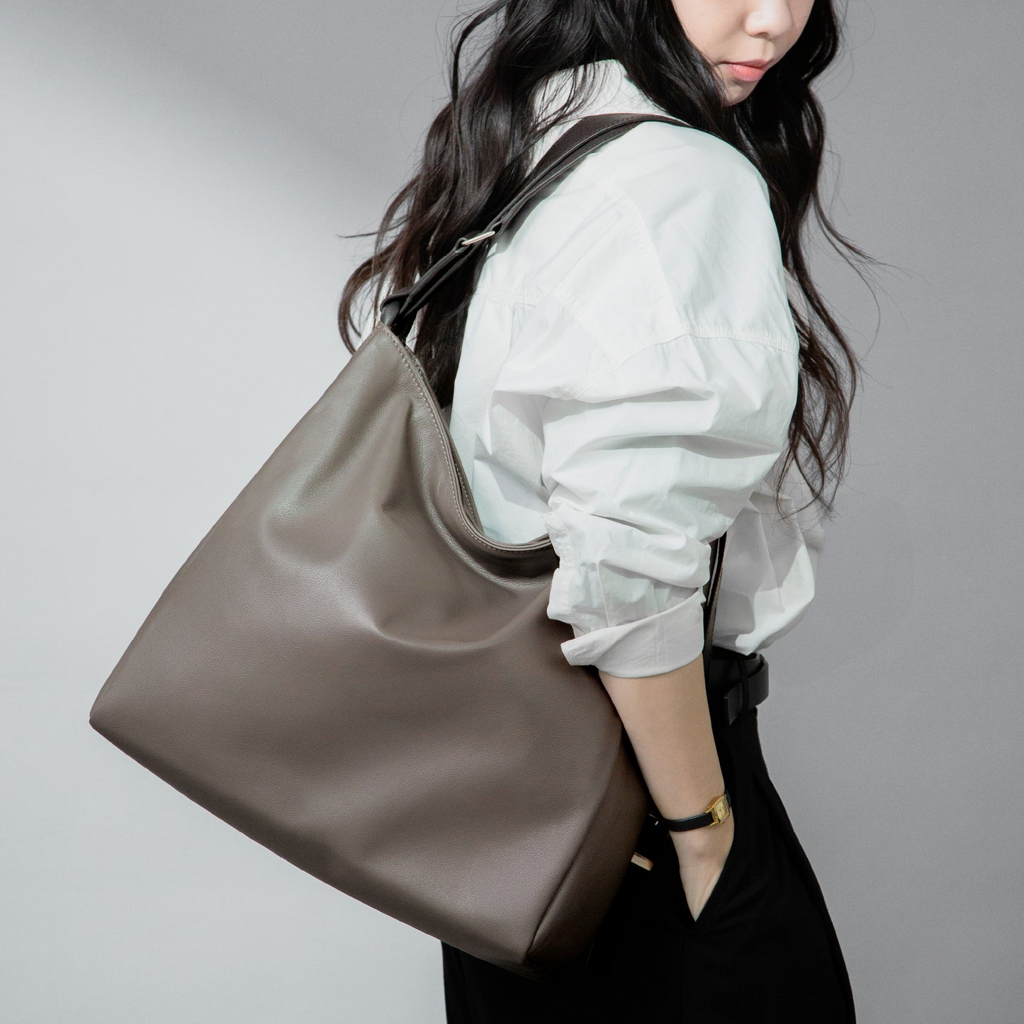 Yozora 2 Way Bag L (Nappa Milling)