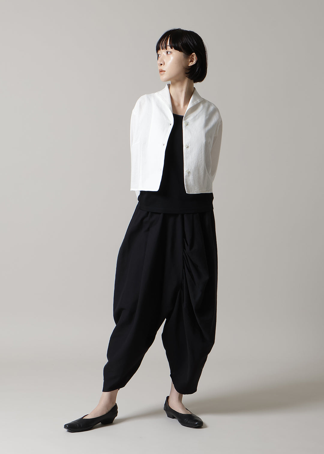 Sculpted Drape Pants 150dt tw Khadi