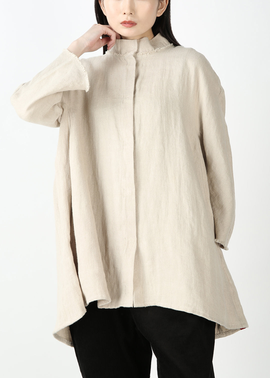 Matou Fringe Short Outer Linen