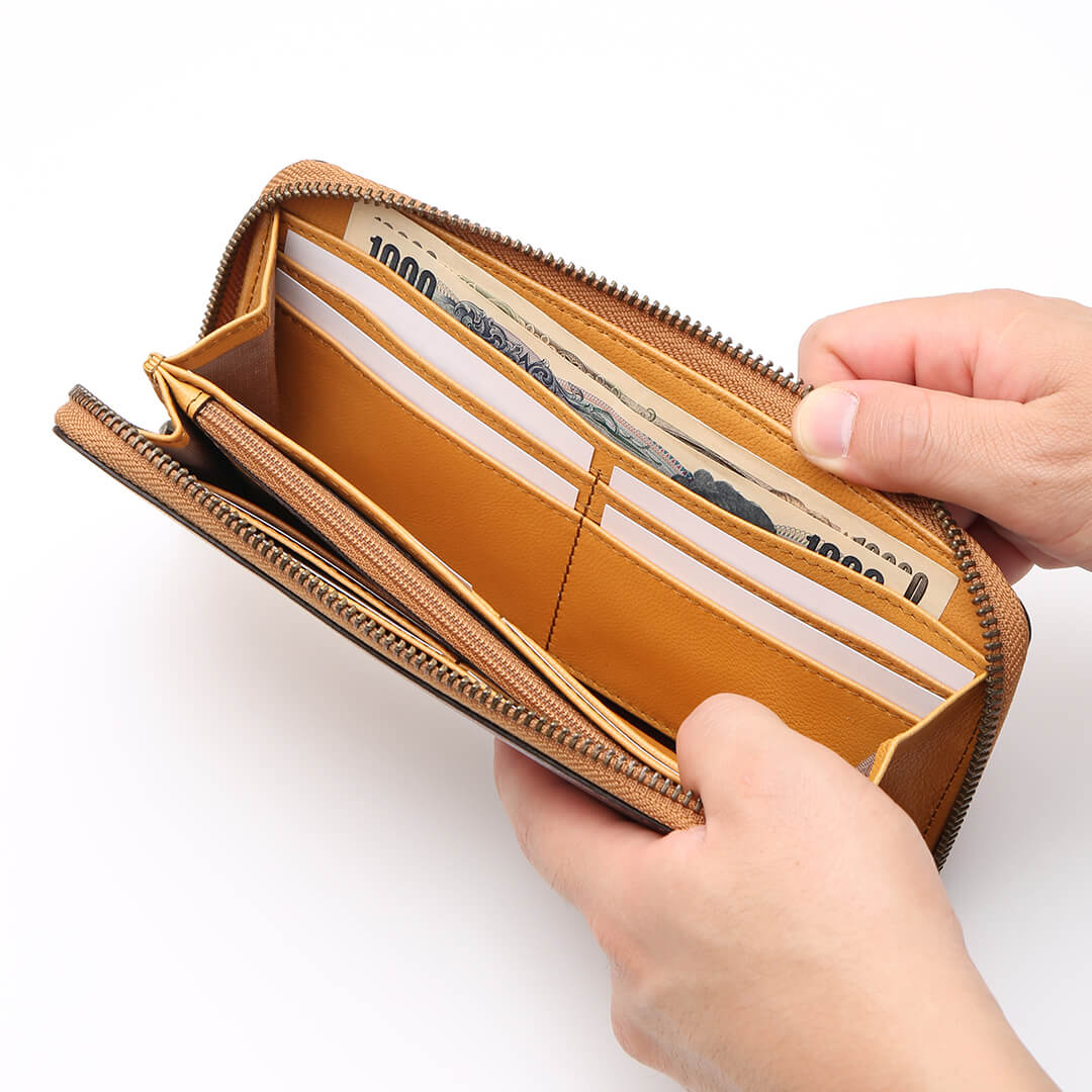 Irodori Round Long Wallet