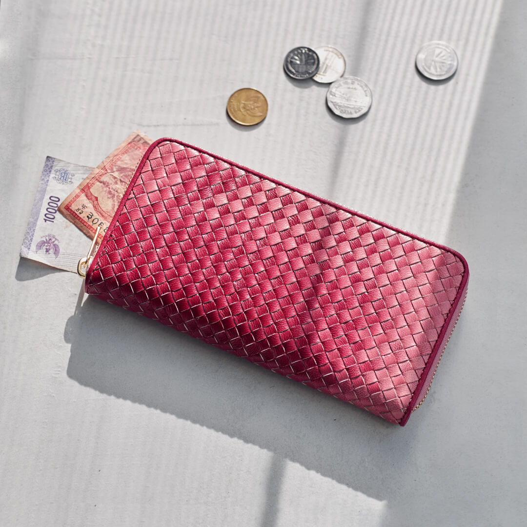 Irodori Mesh Round Long Wallet