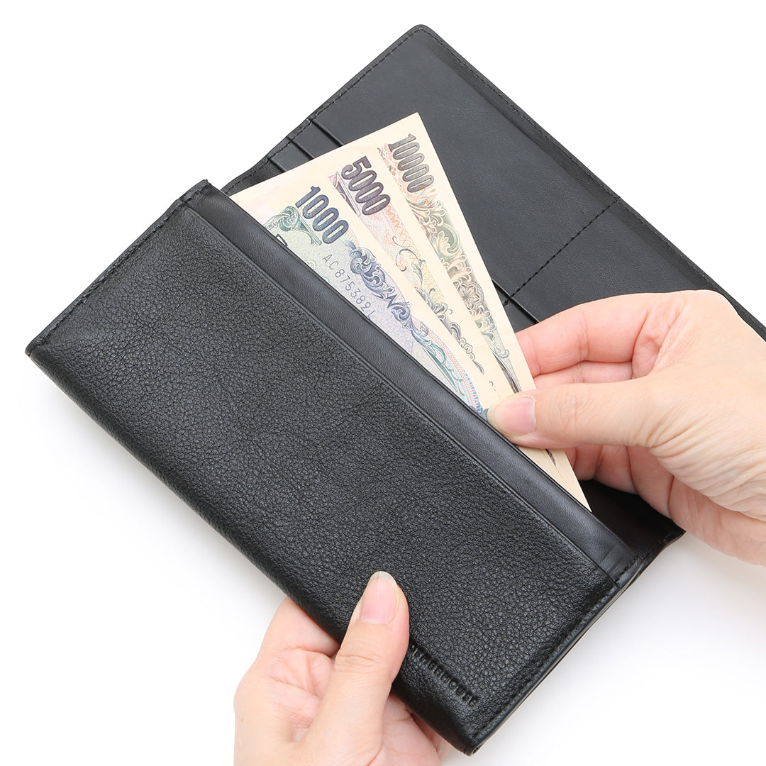 Dual Leather Long Wallet