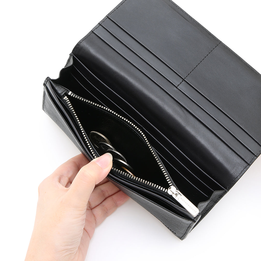 Dual Leather Long Wallet