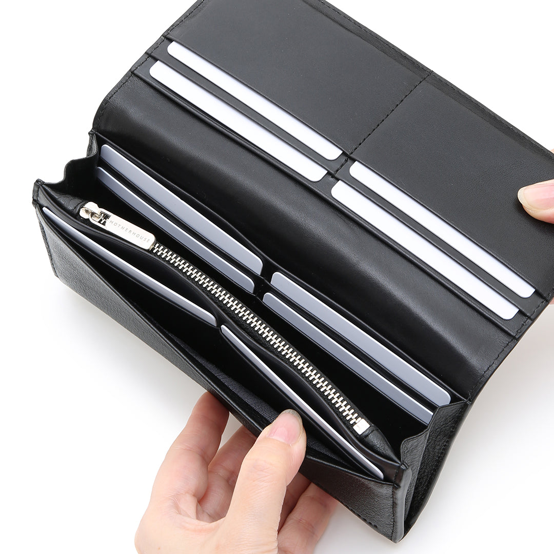 Dual Leather Long Wallet