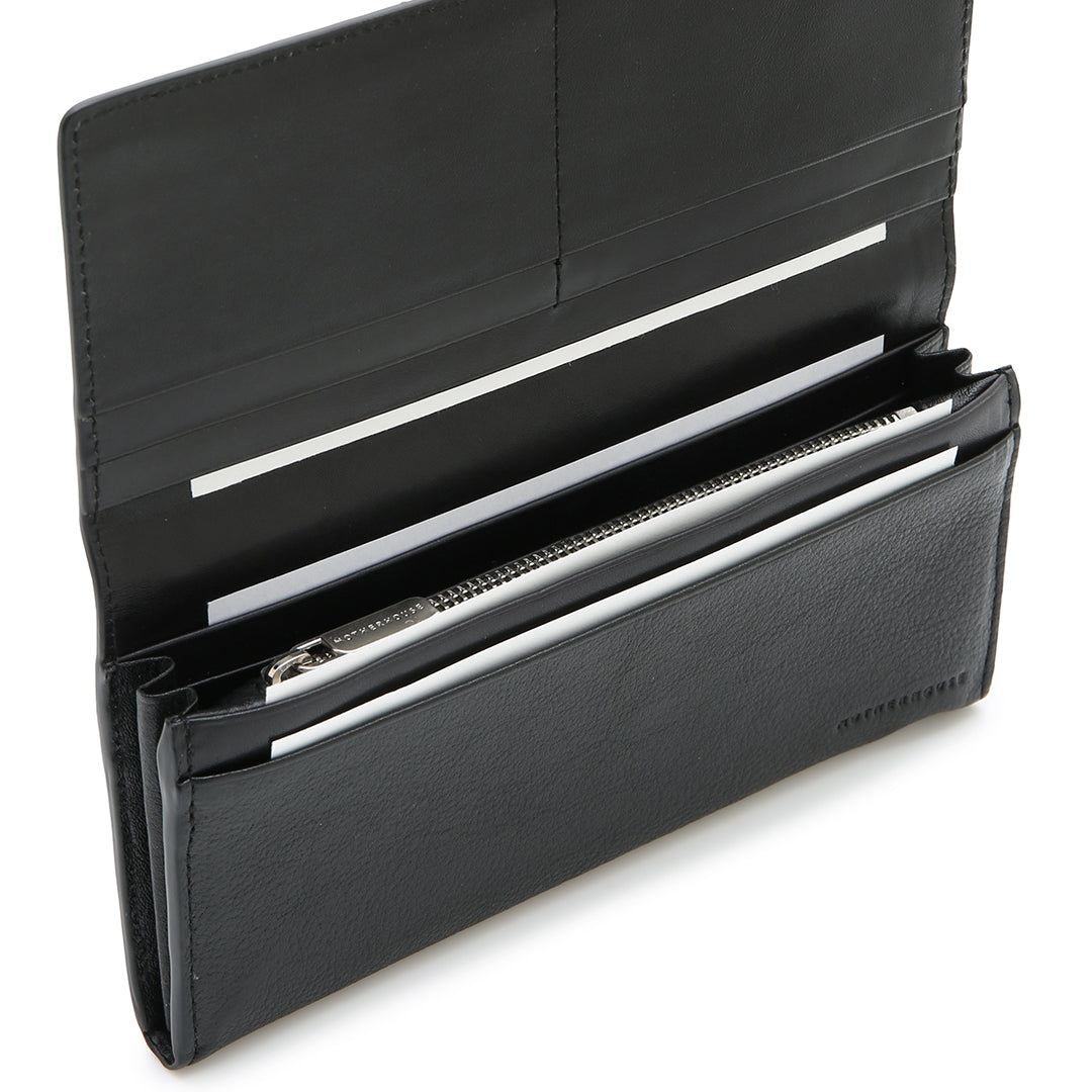 Dual Leather Long Wallet