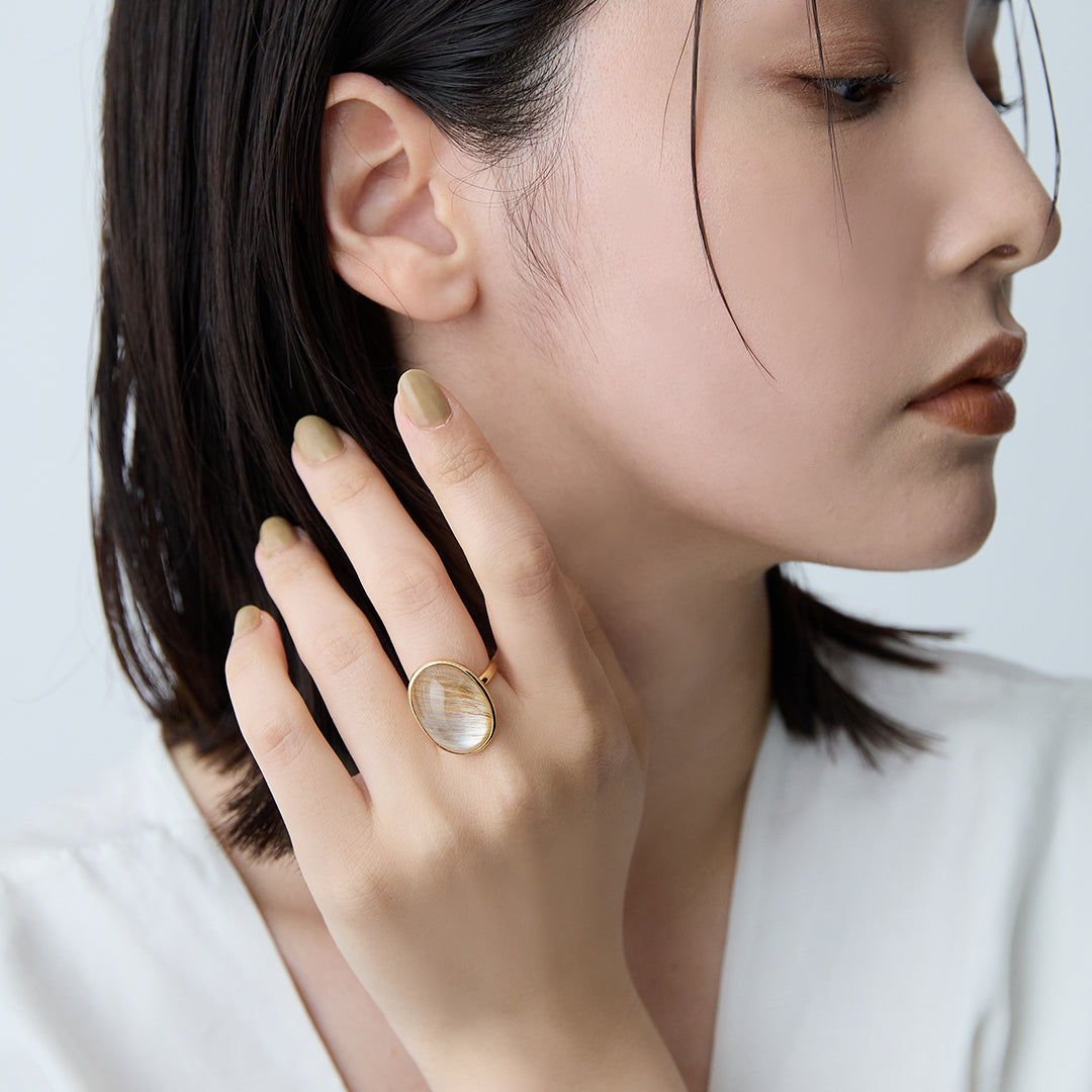 Limonite in Topaz リング