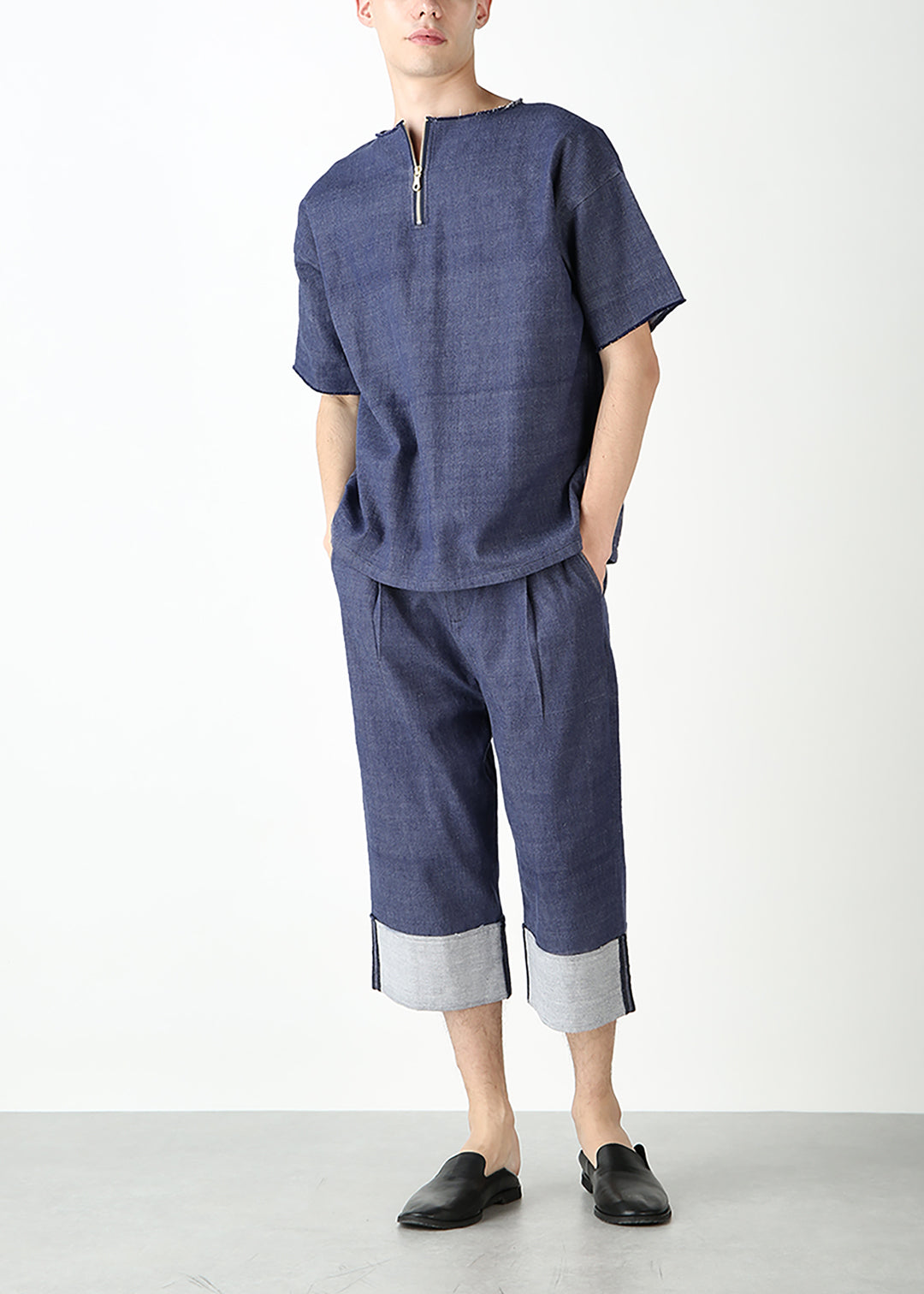 Rinne Zip-up Tops Recycled Denim
