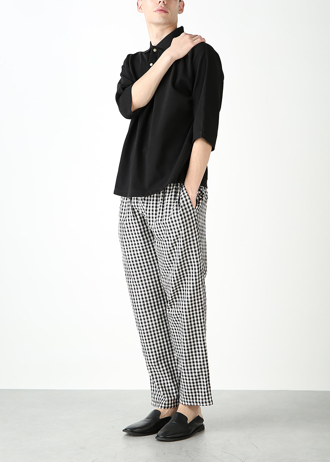Kaname Relax Pants Gingham