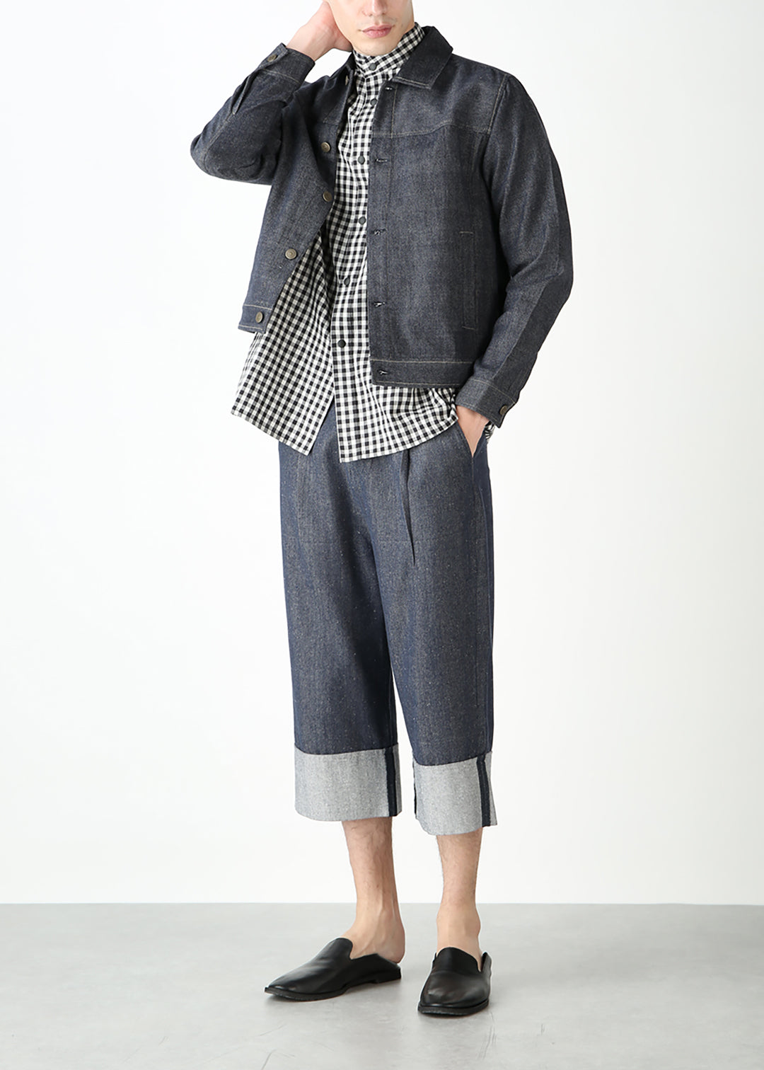 Rinne Half Pants Recycled Denim