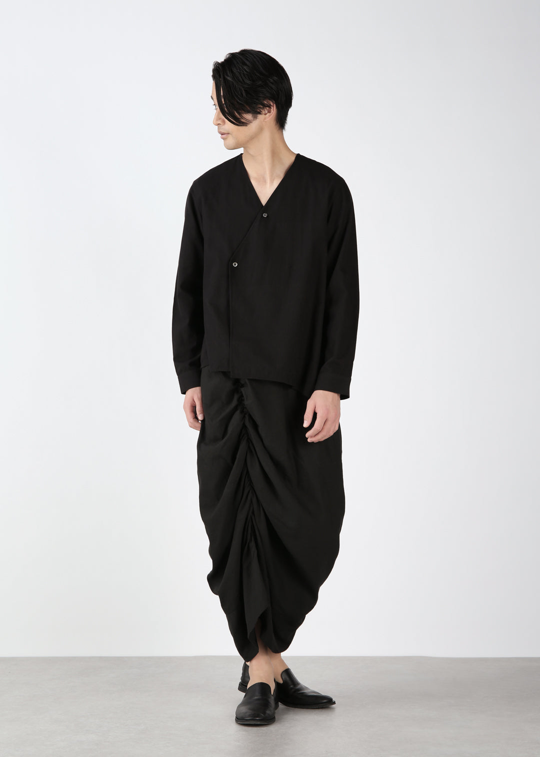 Yui Shirring Skirt Linen Khadi