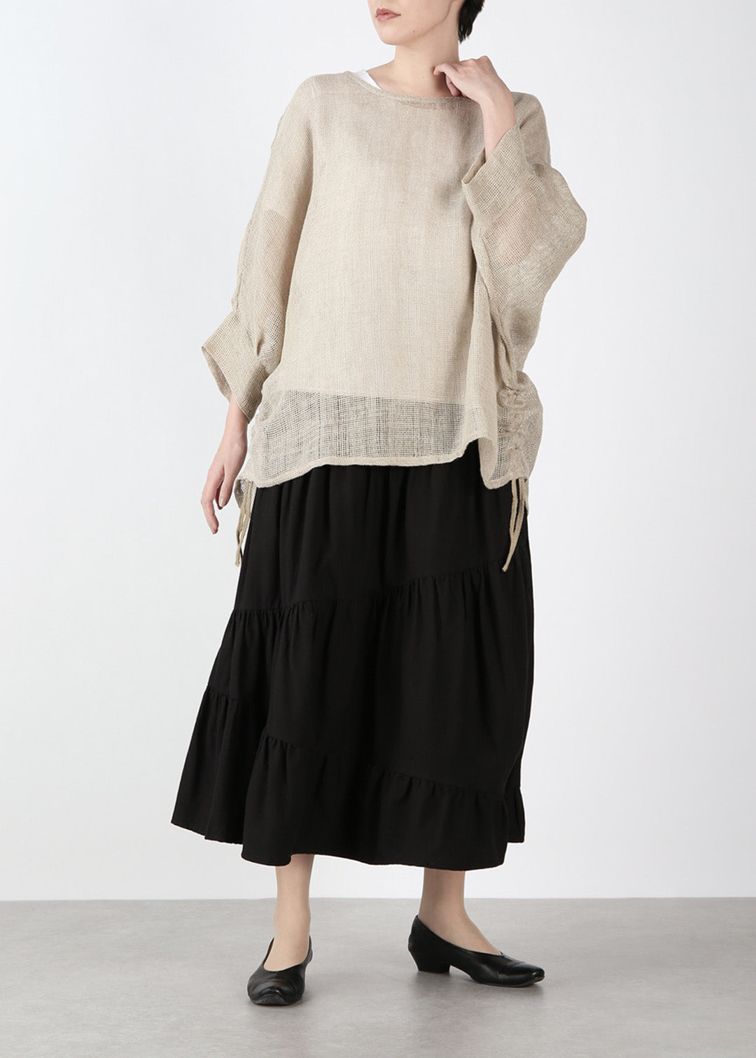 Matou Drawstring Tops Jute Linen