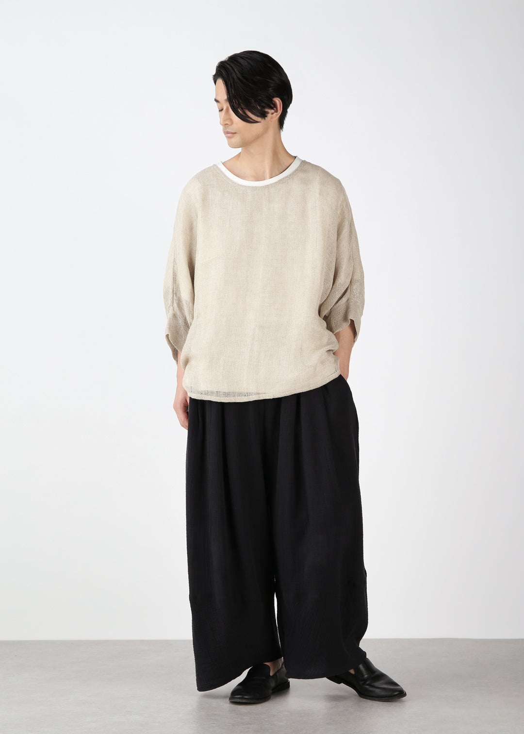 Matou Drawstring Tops Jute Linen