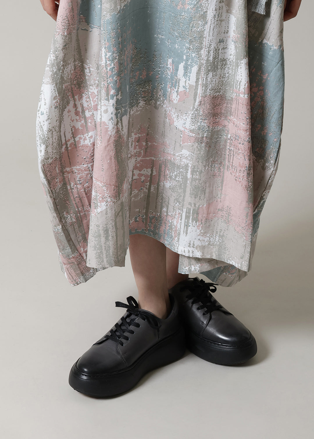 Obi High Neck OP Printed Khadi