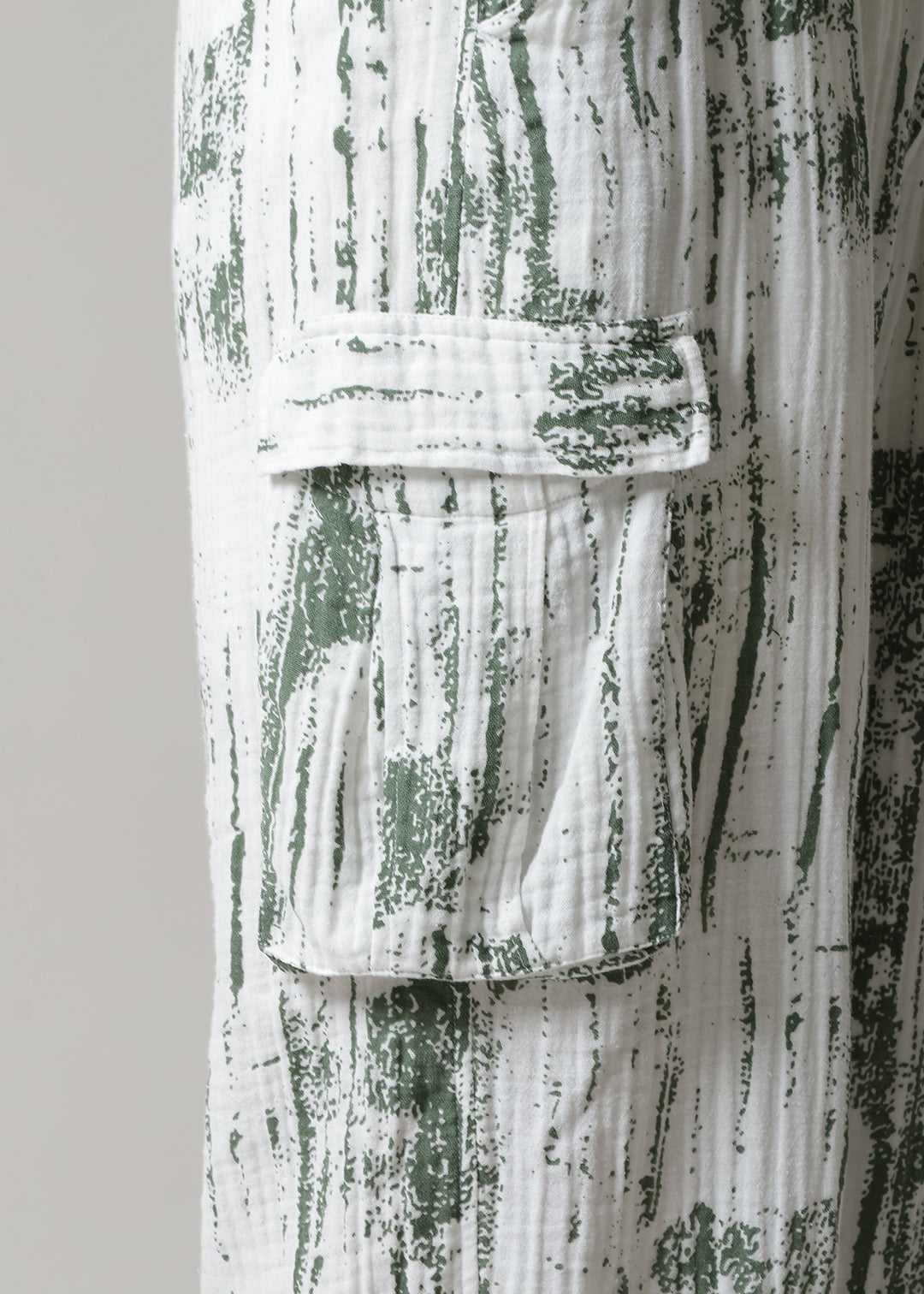Play Cargo Pants Printed Gauze