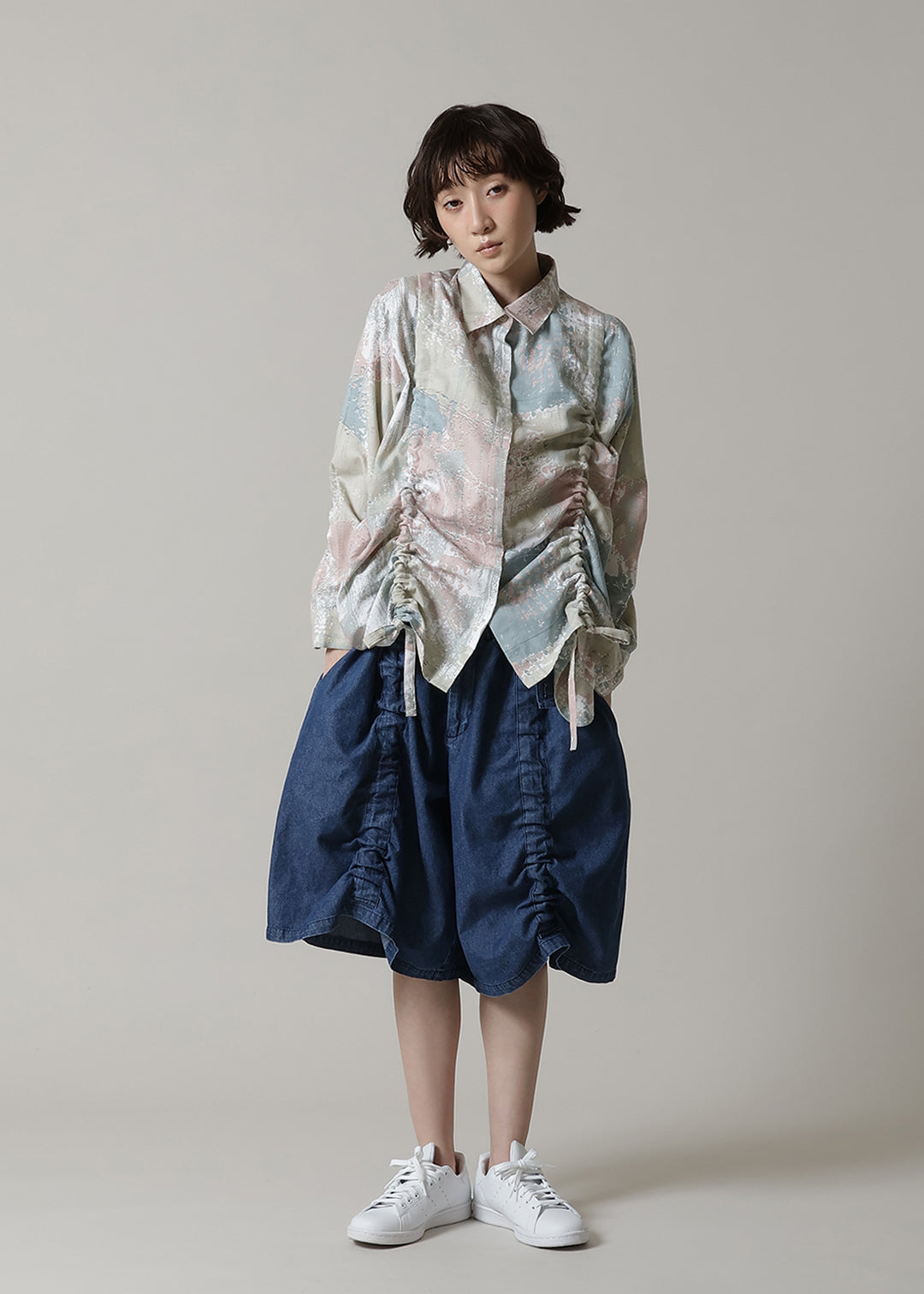 Rhythm Drawstring Short Pants Denim