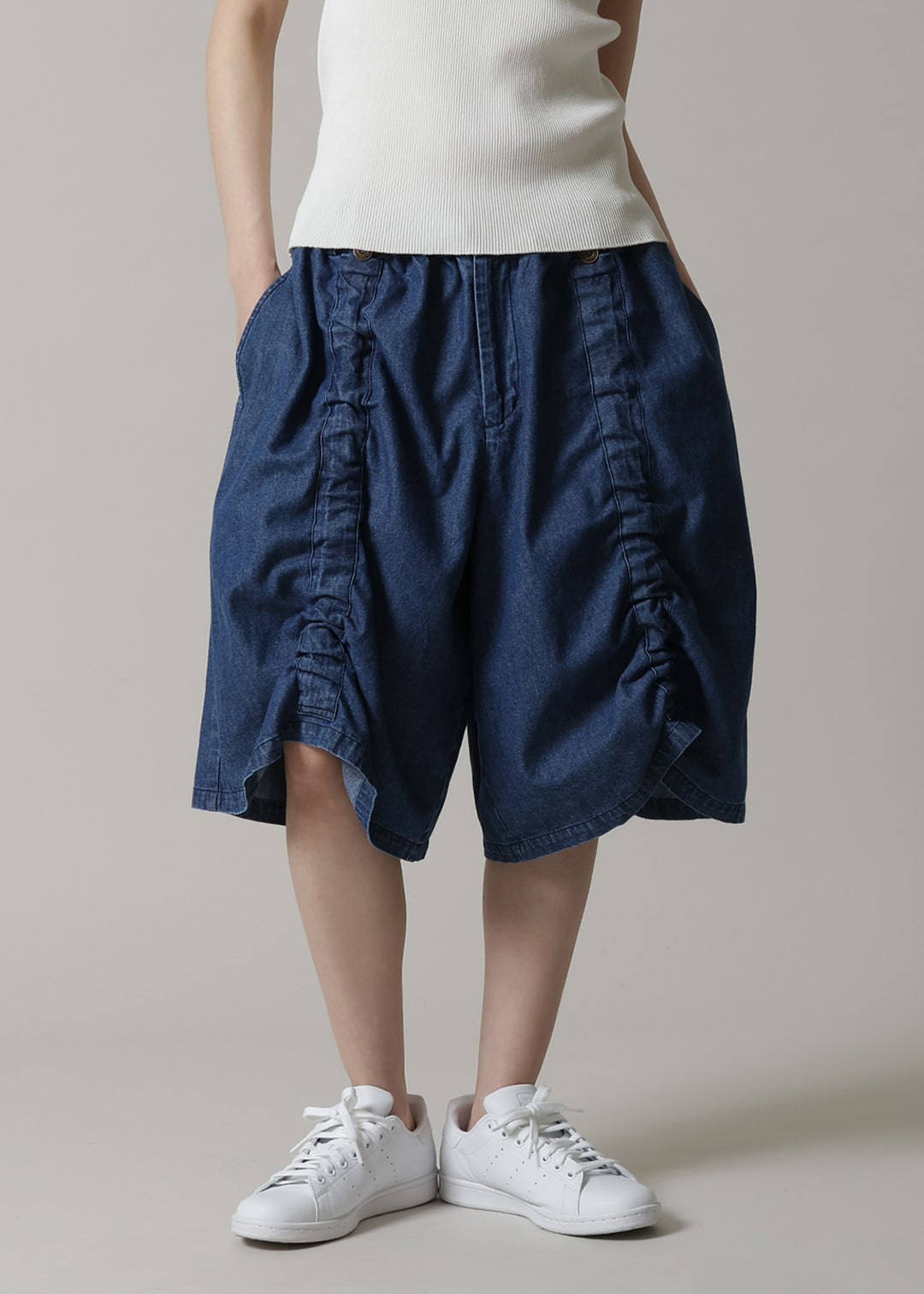 Rhythm Drawstring Short Pants Denim