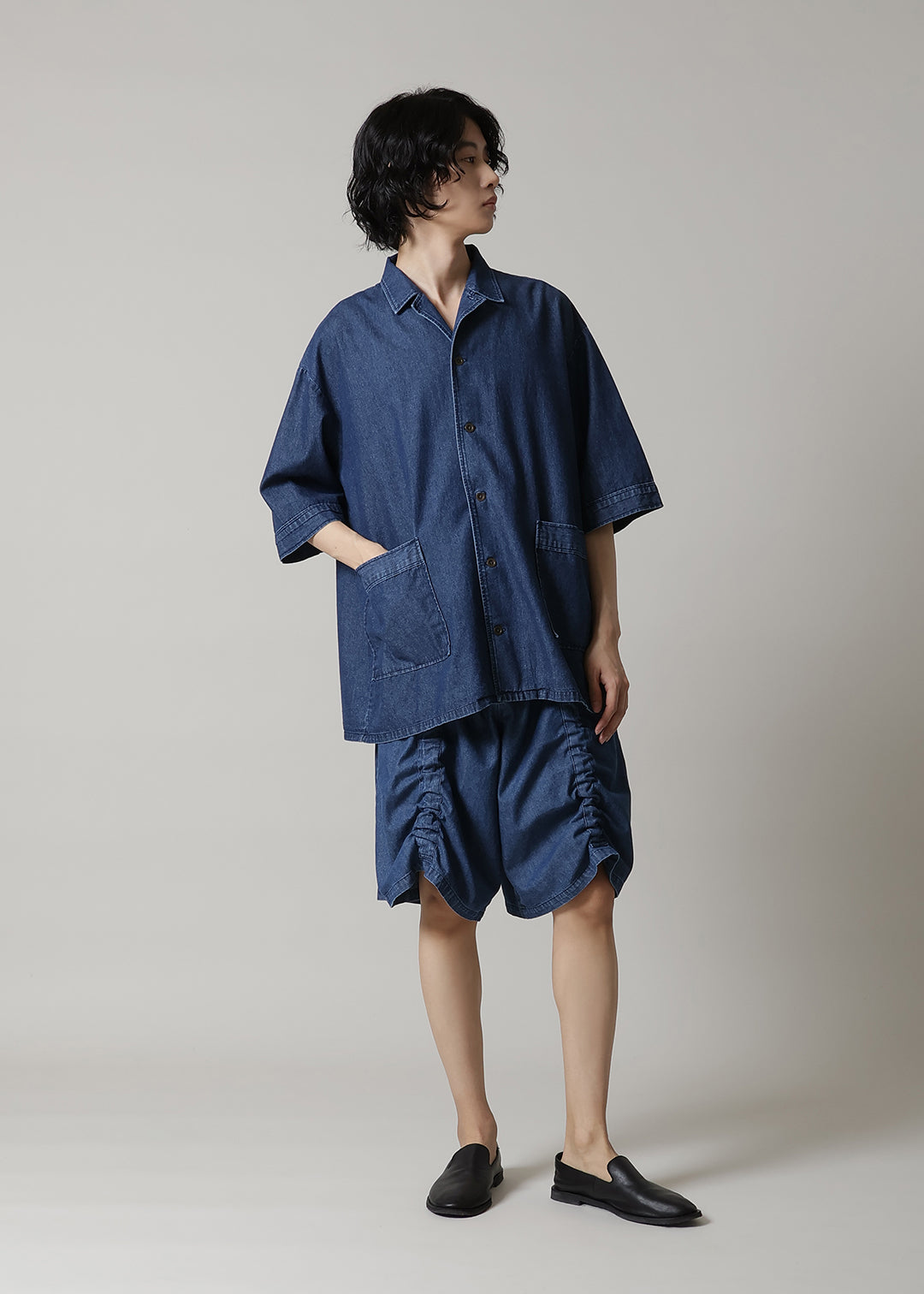 Rhythm Drawstring Short Pants Denim