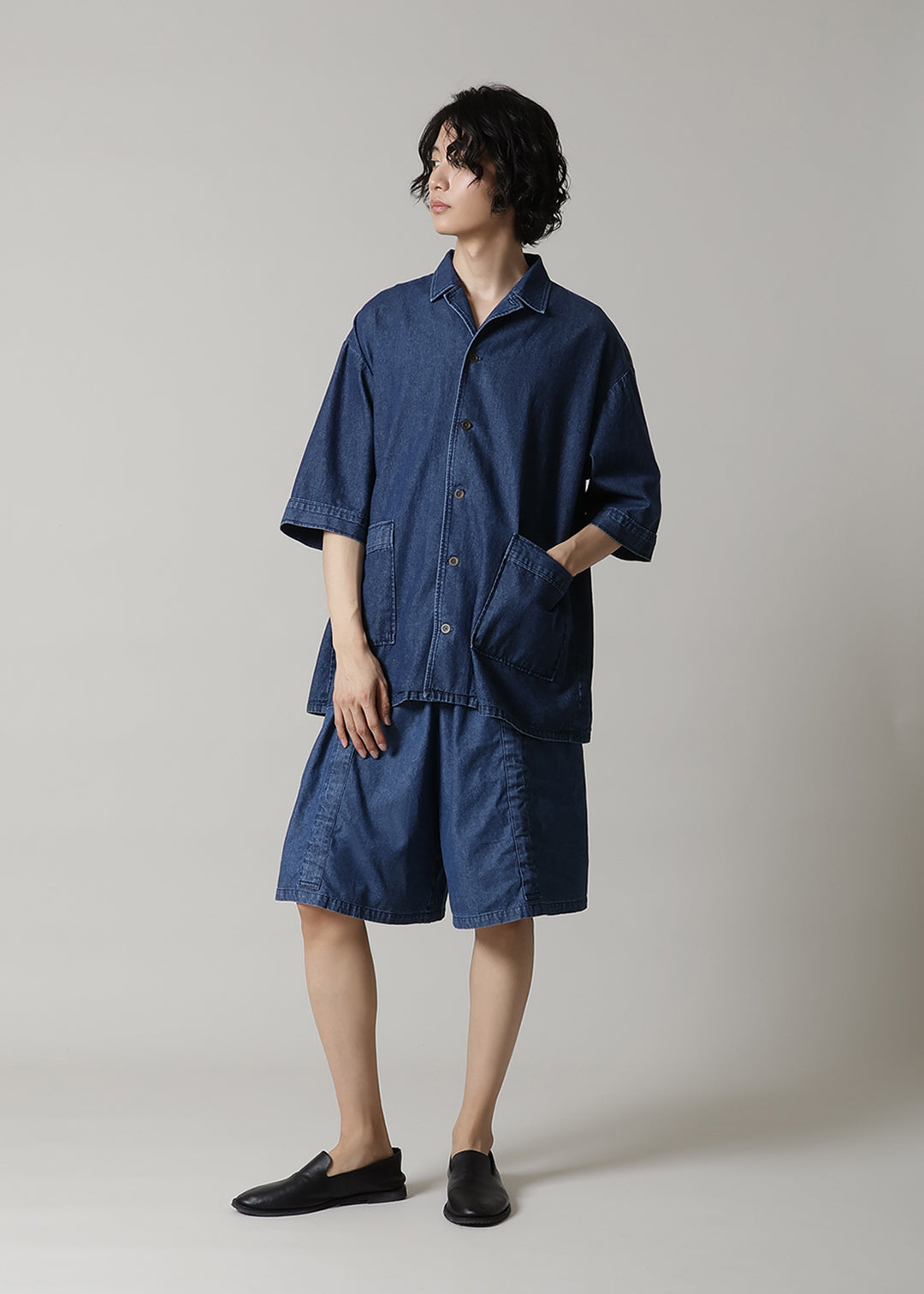 Rhythm Drawstring Short Pants Denim