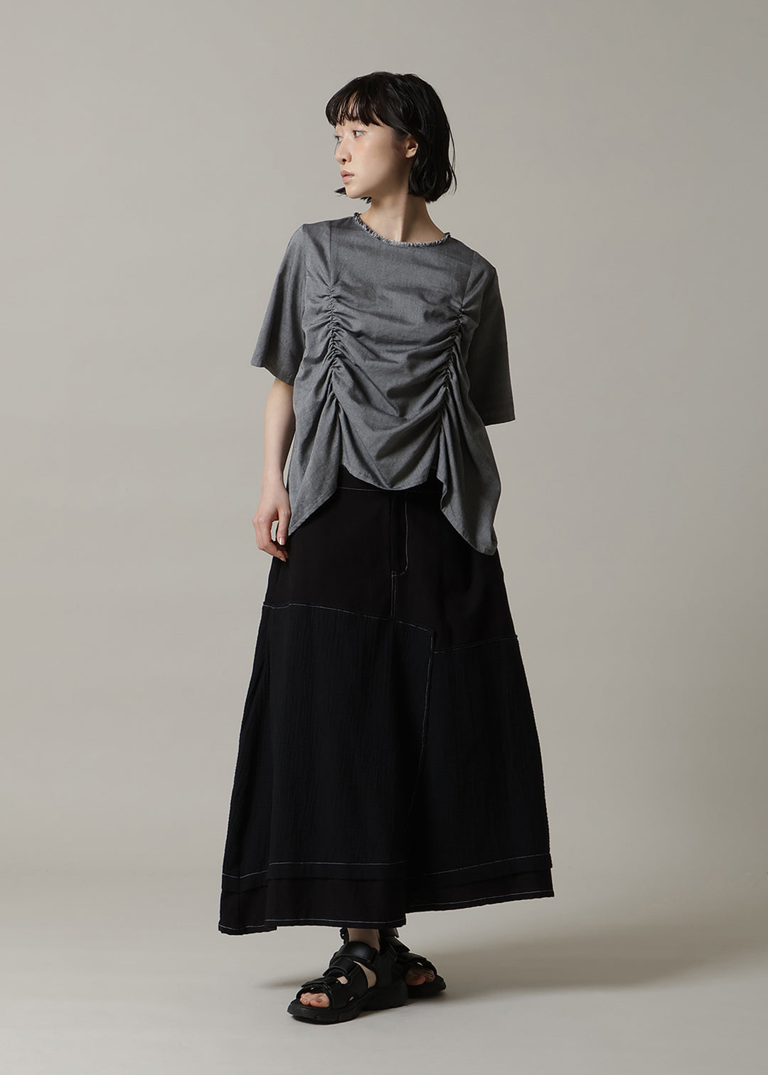 Rhythm Shirring Tops 150tw Khadi