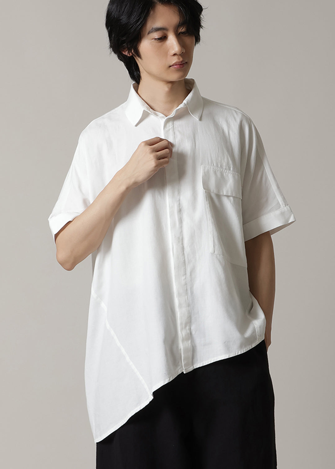 Asymme Side Long SH 150tw Khadi