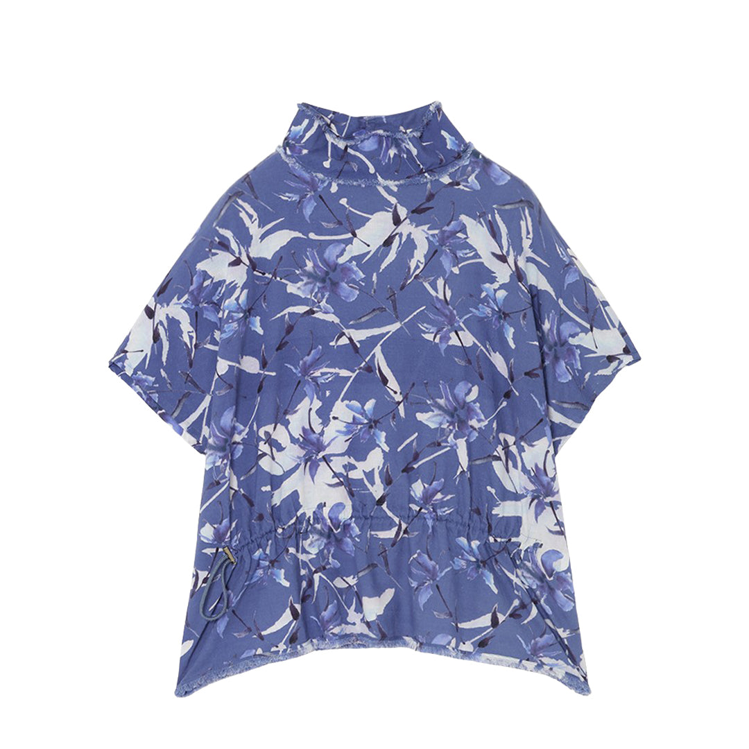 Yui High Neck Tops Printed Khadi