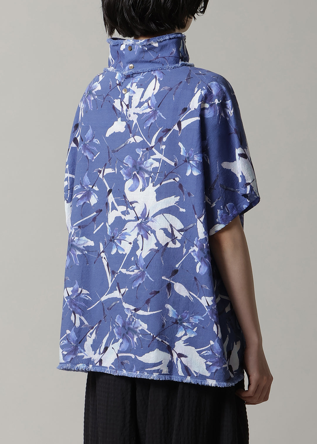 Yui High Neck Tops Printed Khadi