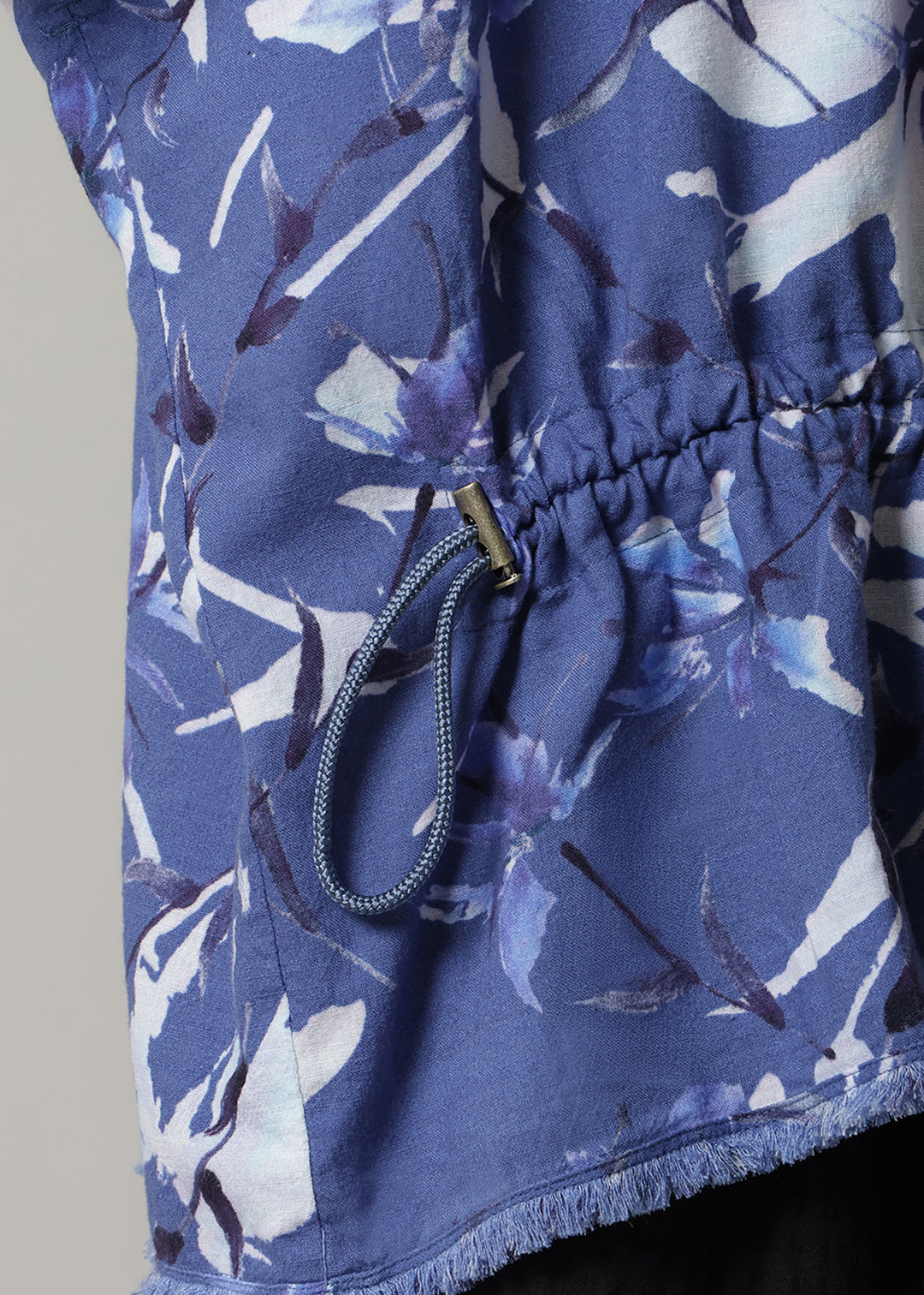 Yui High Neck Tops Printed Khadi