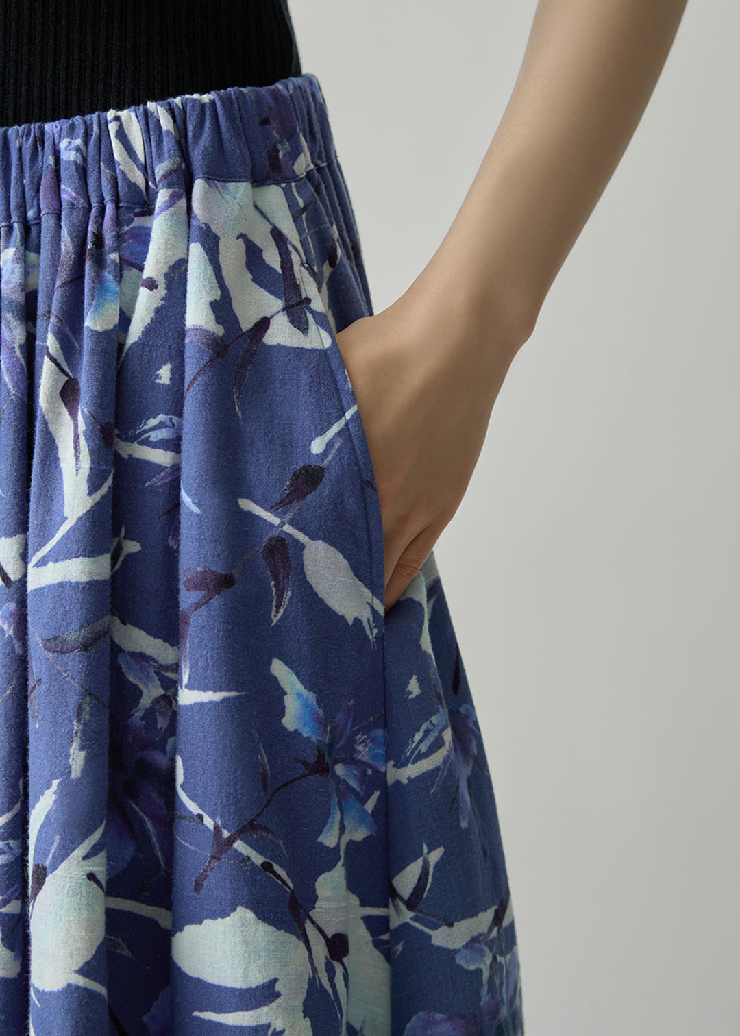 Rhythm Skirt Printed Khadi
