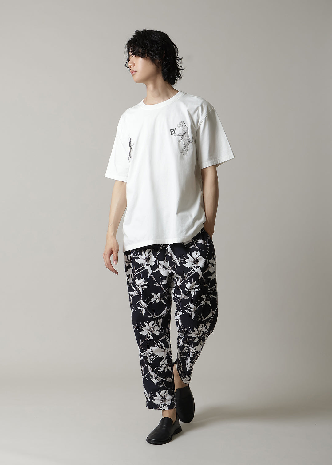 Kaname Simple Pants Printed Khadi