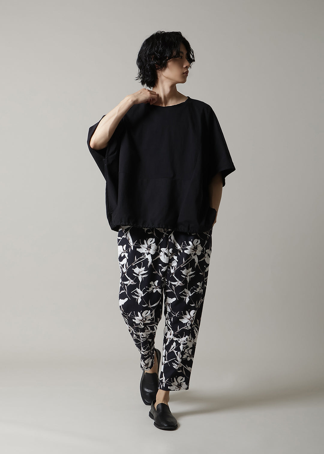 Kaname Simple Pants Printed Khadi