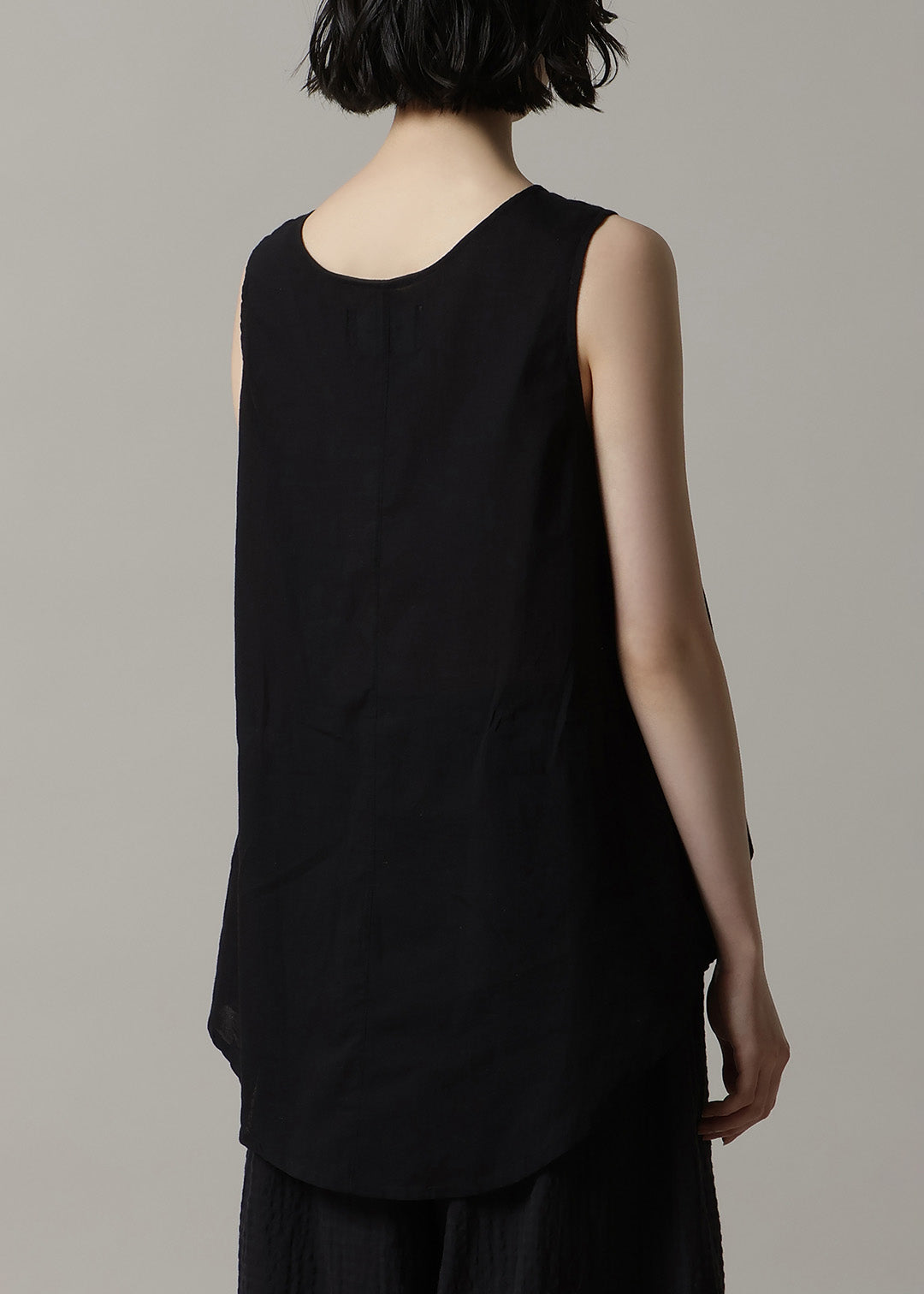 Asymme Layered Tanktop 200s Khadi