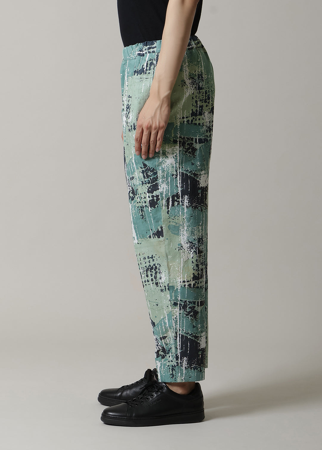 Kaname Simple Pants Printed Khadi