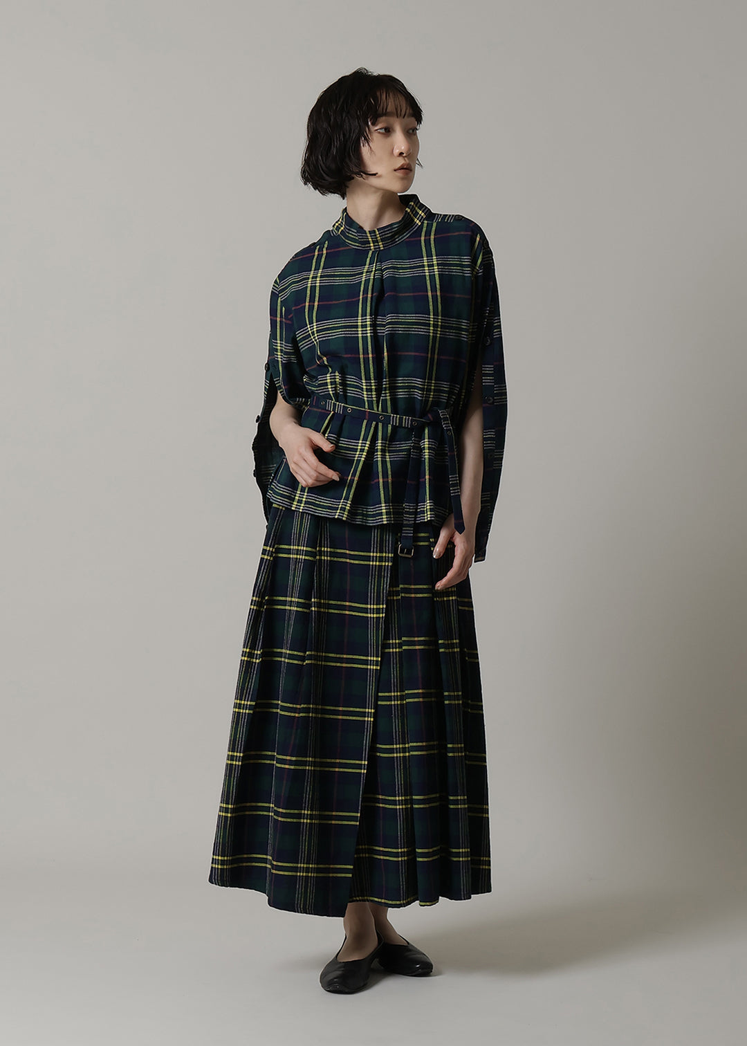 Xing Side Button Tunic 56dt check