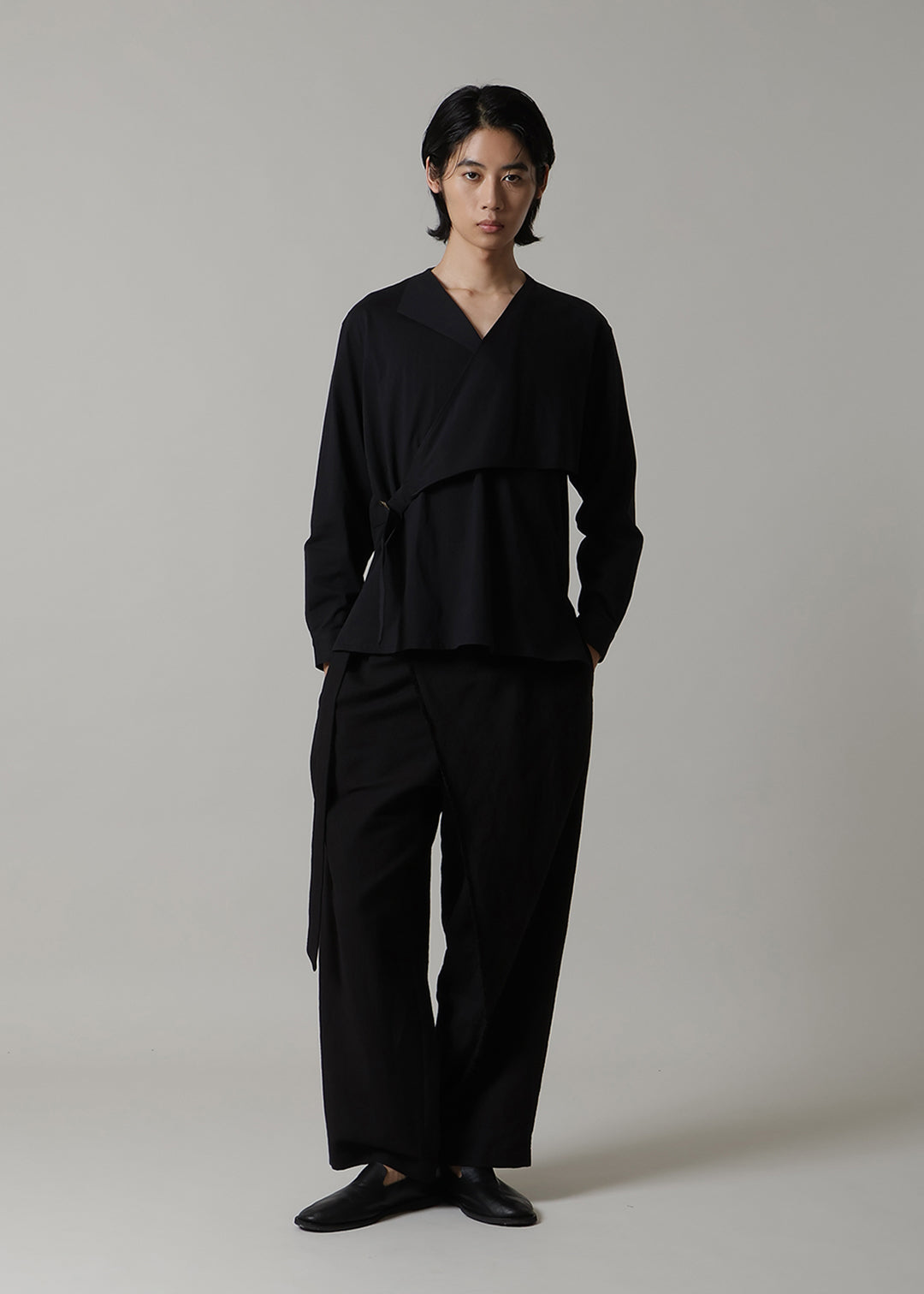Yuragi Belted Shirt Organic Cotton