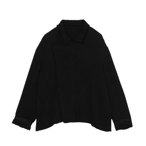 ユラギ アシンメトリーブルゾン ワッフルガーゼ