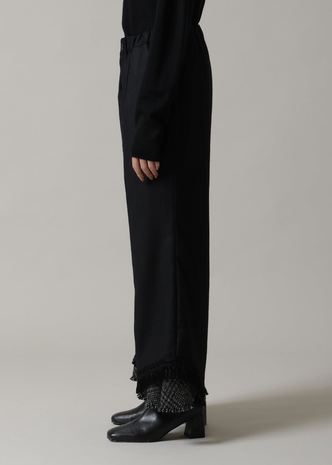 Yuragi Hem Fringe Pants Ornello