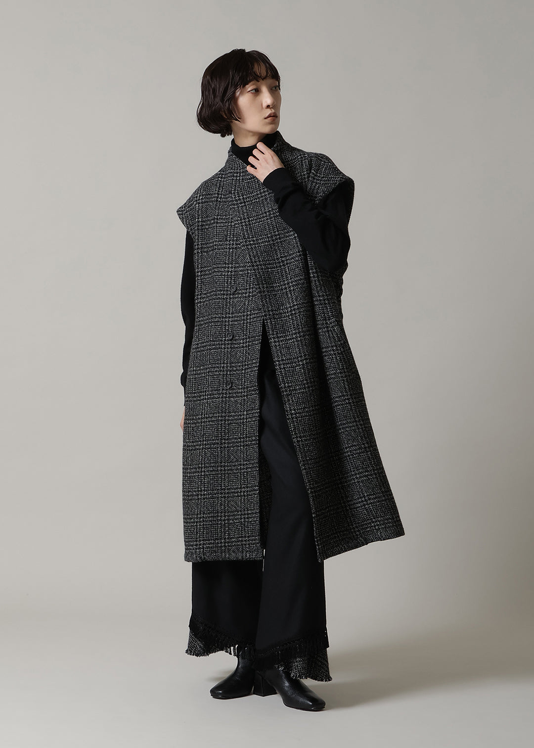 Yuragi Multi Gilet Modura check