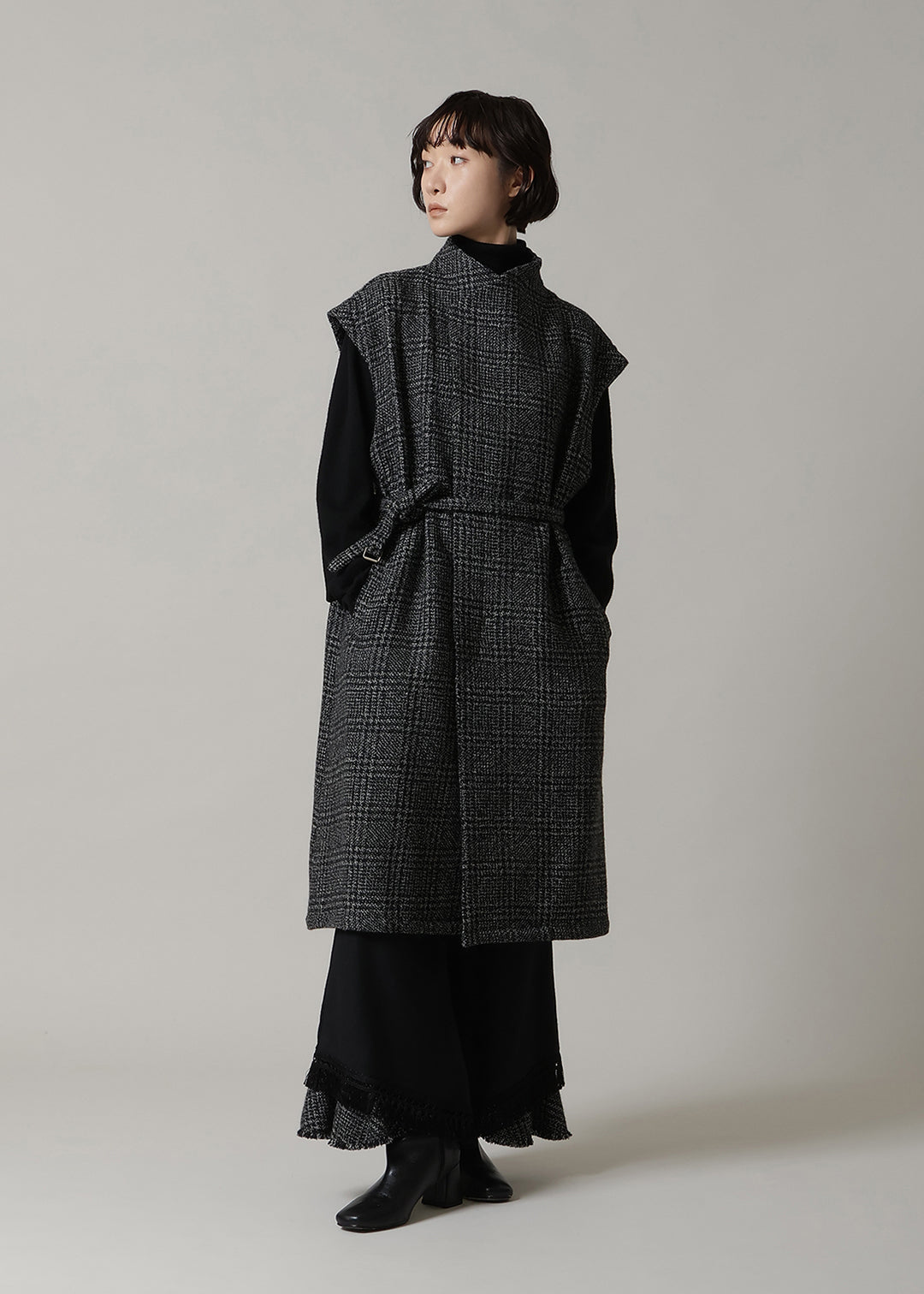 Yuragi Multi Gilet Modura check