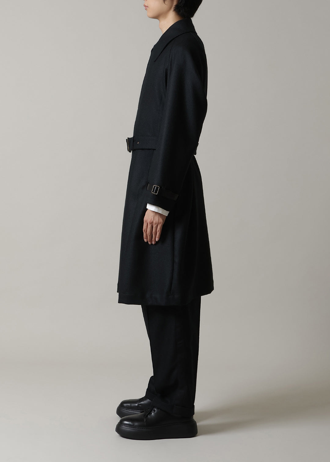 Kaname Trench Coat Scotsman Waffle