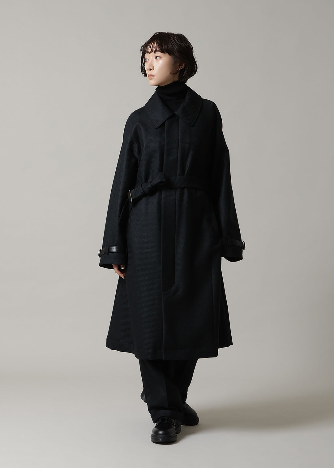 Kaname Trench Coat Scotsman Waffle