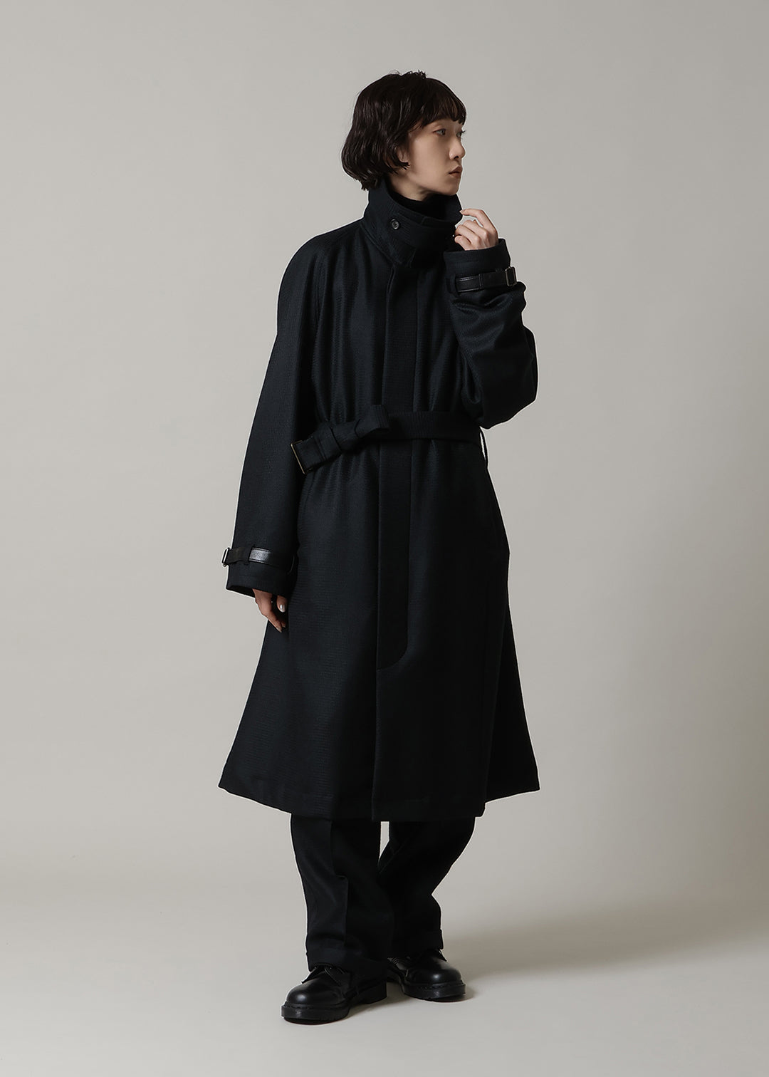 Kaname Trench Coat Scotsman Waffle