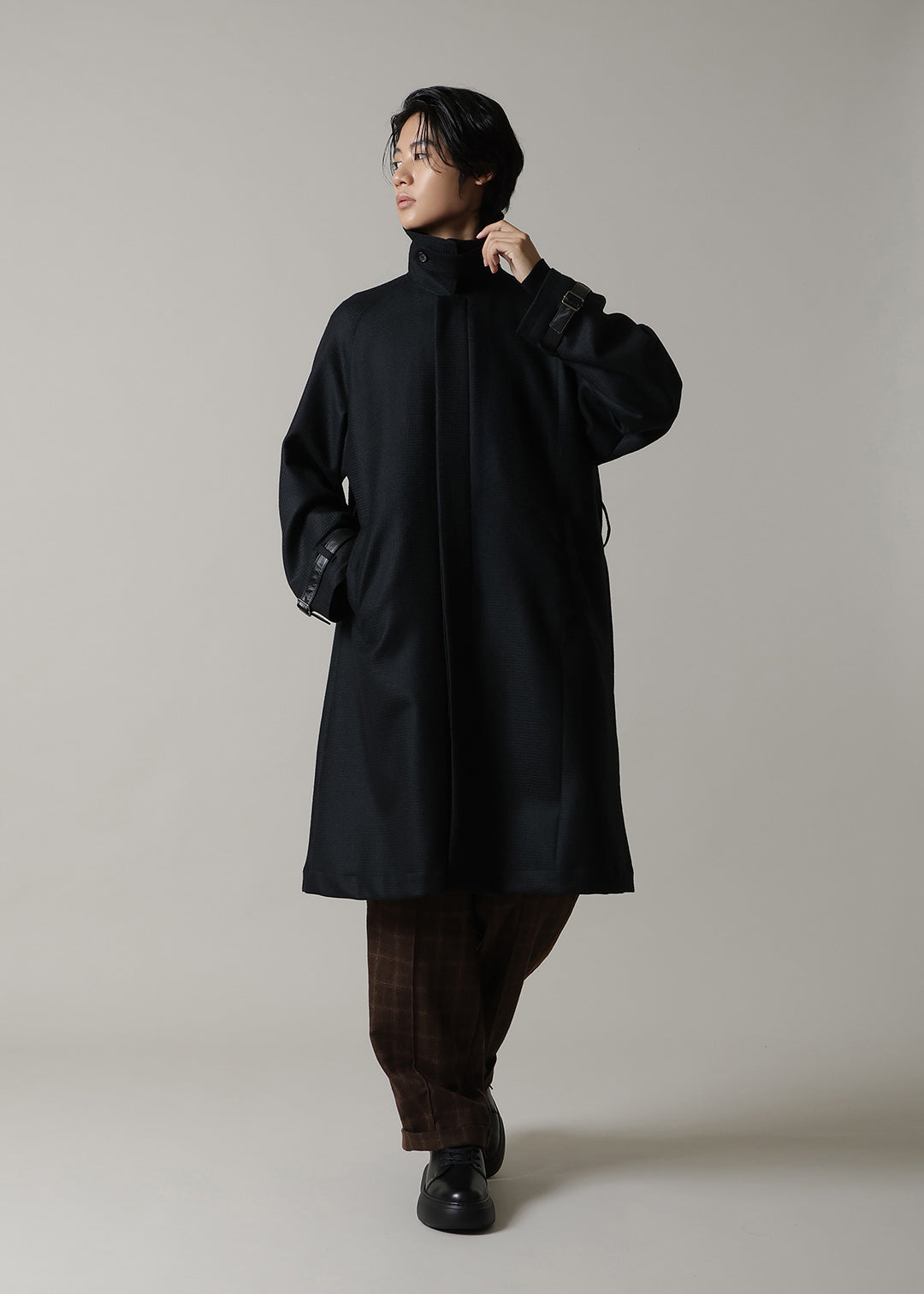 Kaname Trench Coat Scotsman Waffle