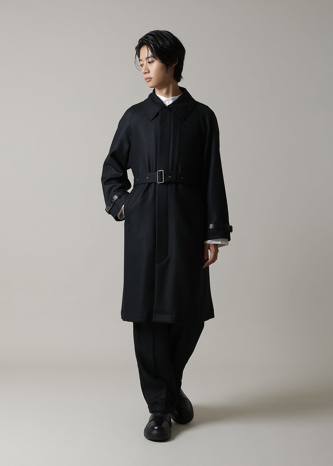 Kaname Trench Coat Scotsman Waffle