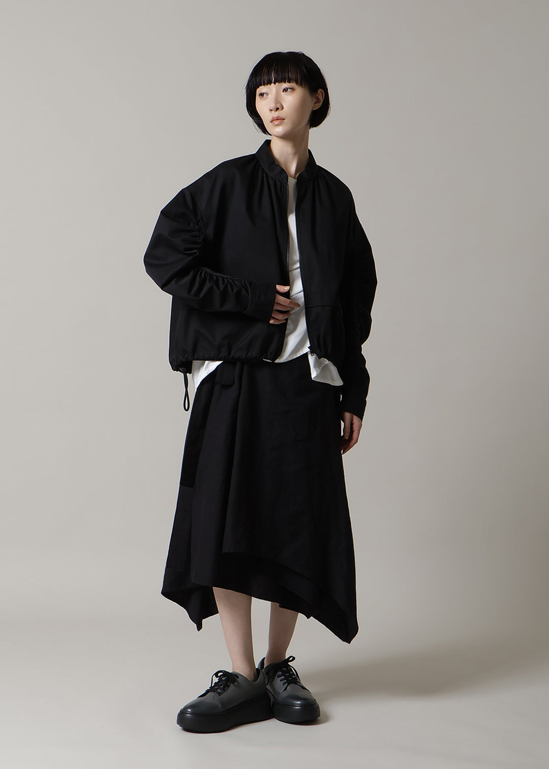 Rhythm Gathered Sleeve Jacket Chino