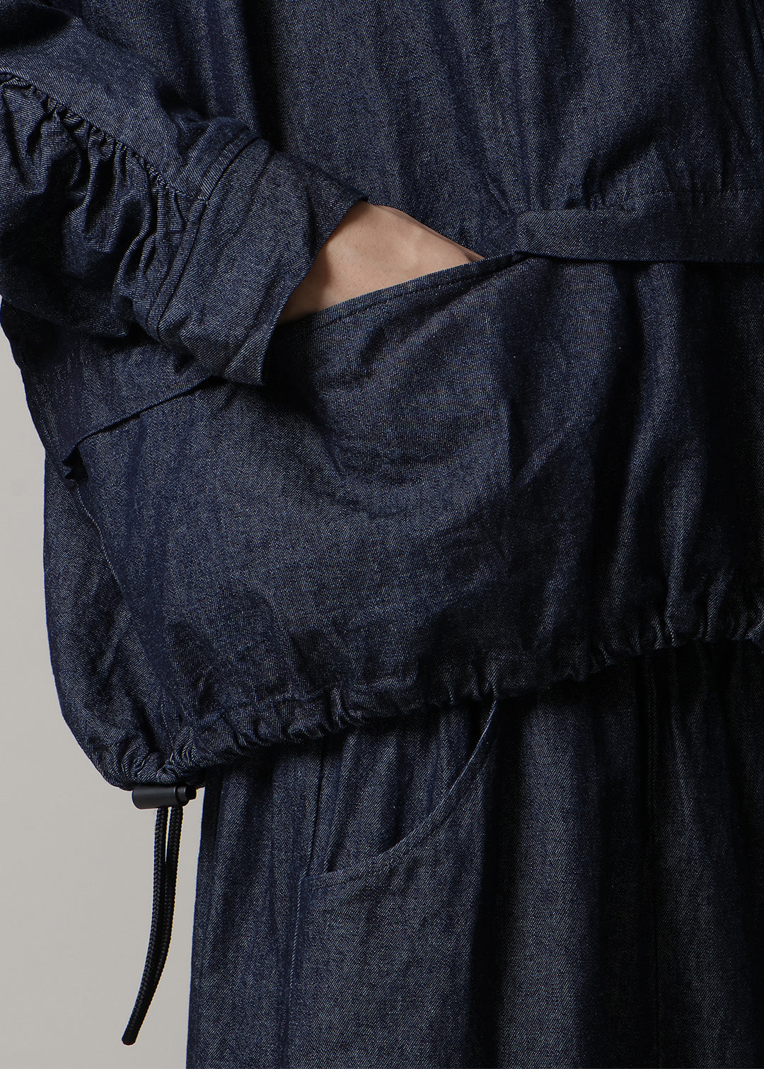 Rhythm Gathered Sleeve Jacket Denim